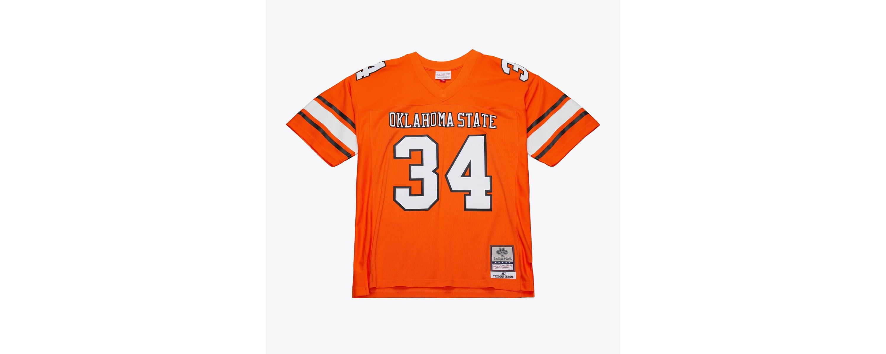 NCAA Thurman Thomas Oklahoma State Cowboys 1987 Replica Jersey