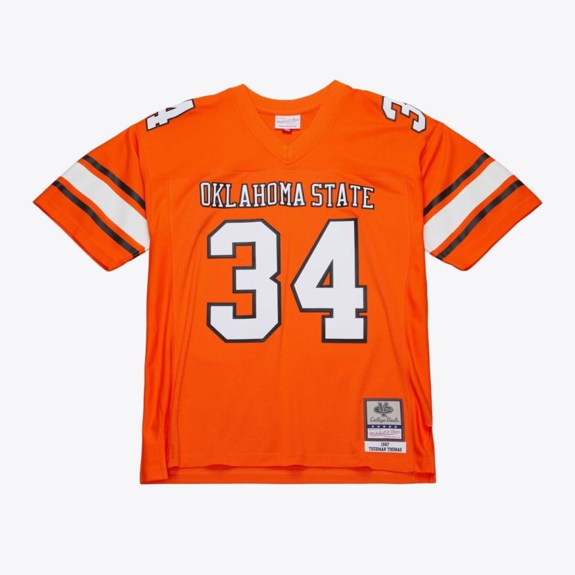 NCAA Thurman Thomas Oklahoma State Cowboys 1987 Replica Jersey