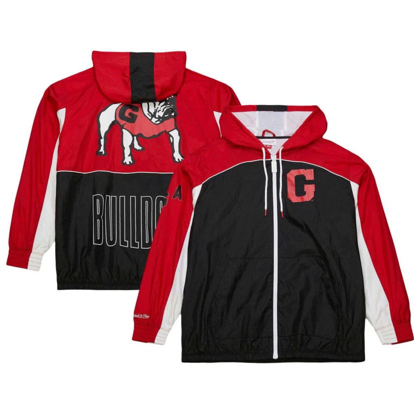 NCAA Georgia Bulldogs Big Shot Premium Full-Zip Windbreaker