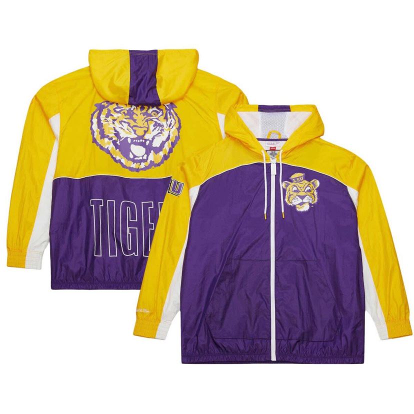 NCAA LSU Tigers Big Shot Premium Full-Zip Windbreaker