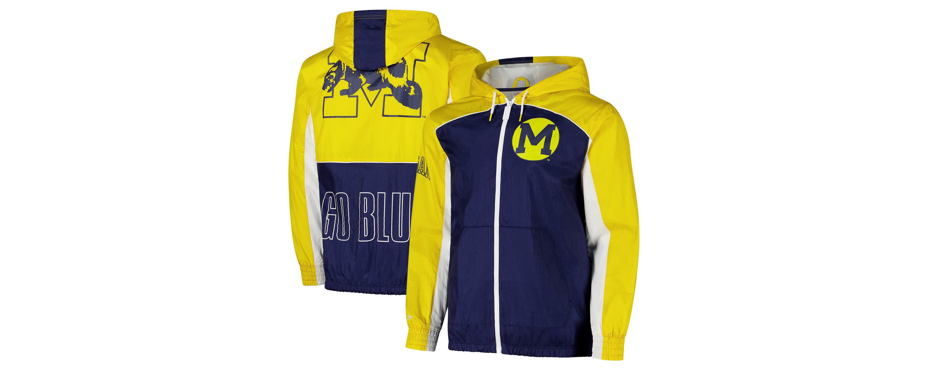 NCAA Michigan Wolverines Big Shot Premium Full-Zip Windbreaker