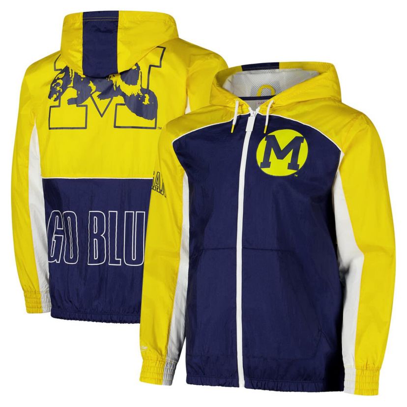 NCAA Michigan Wolverines Big Shot Premium Full-Zip Windbreaker