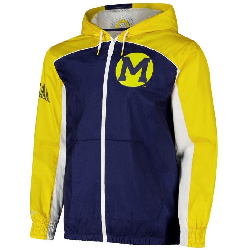 NCAA Michigan Wolverines Big Shot Premium Full-Zip Windbreaker