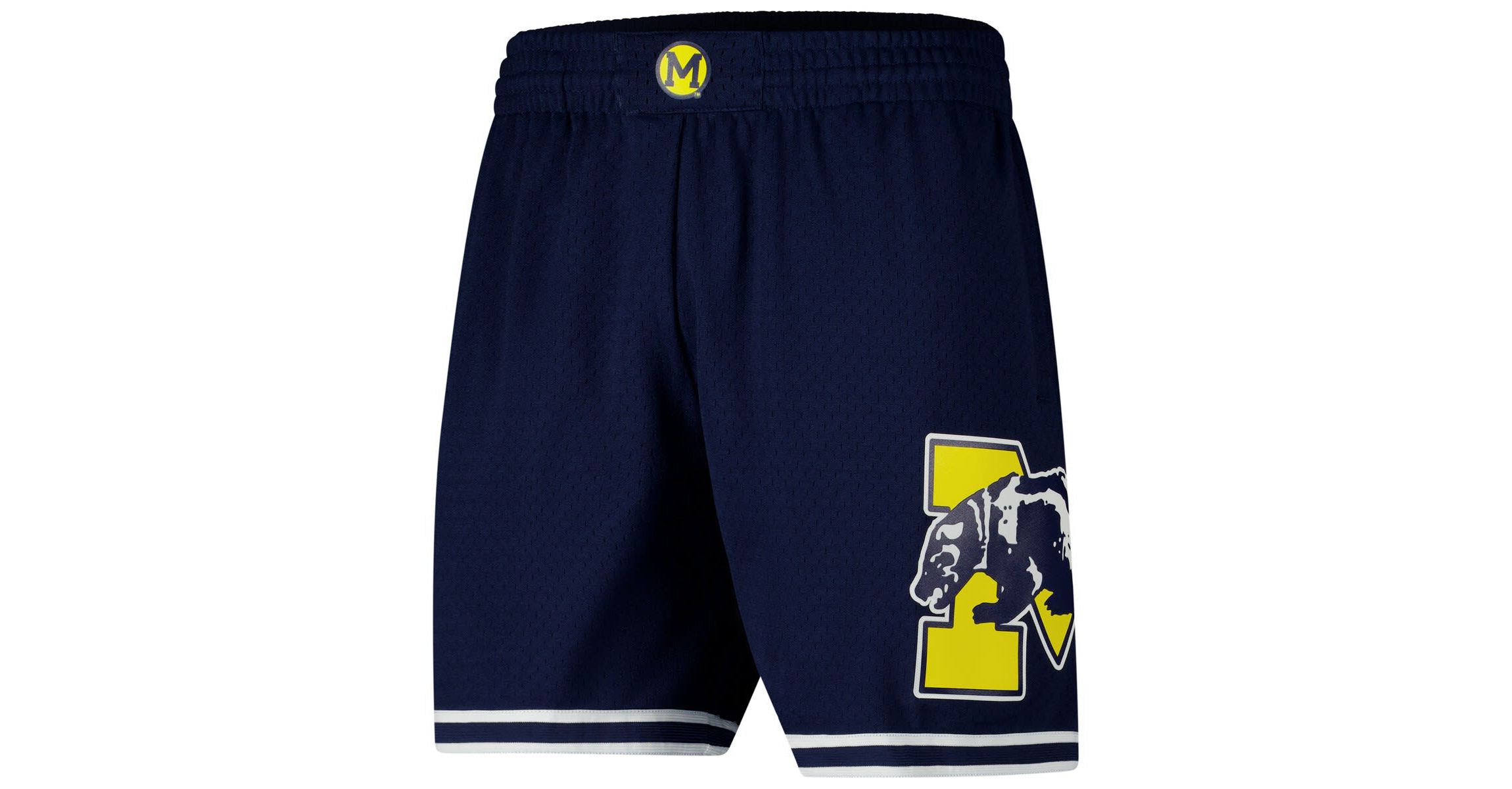 NCAA Michigan Wolverines Team ID Vintage Logo Mesh Shorts