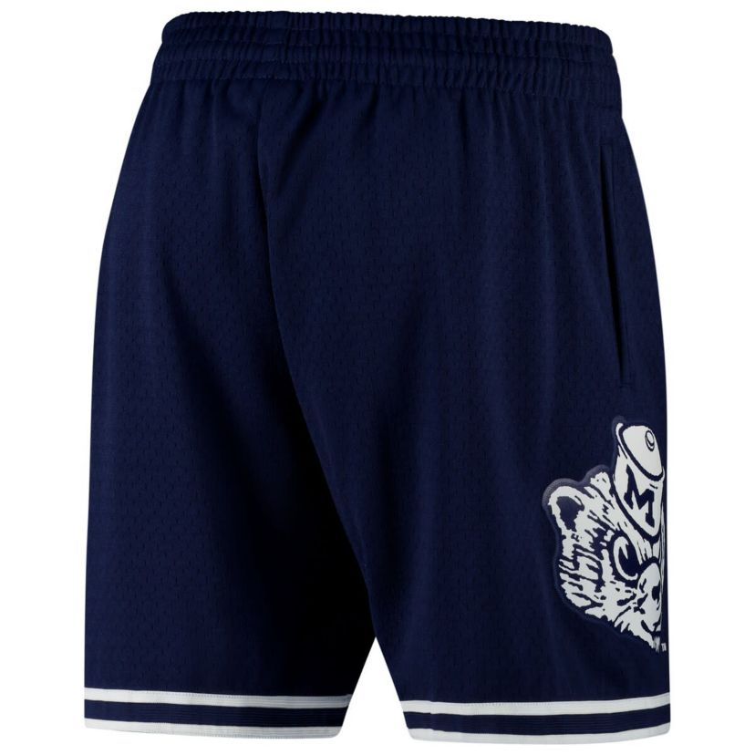 NCAA Michigan Wolverines Team ID Vintage Logo Mesh Shorts