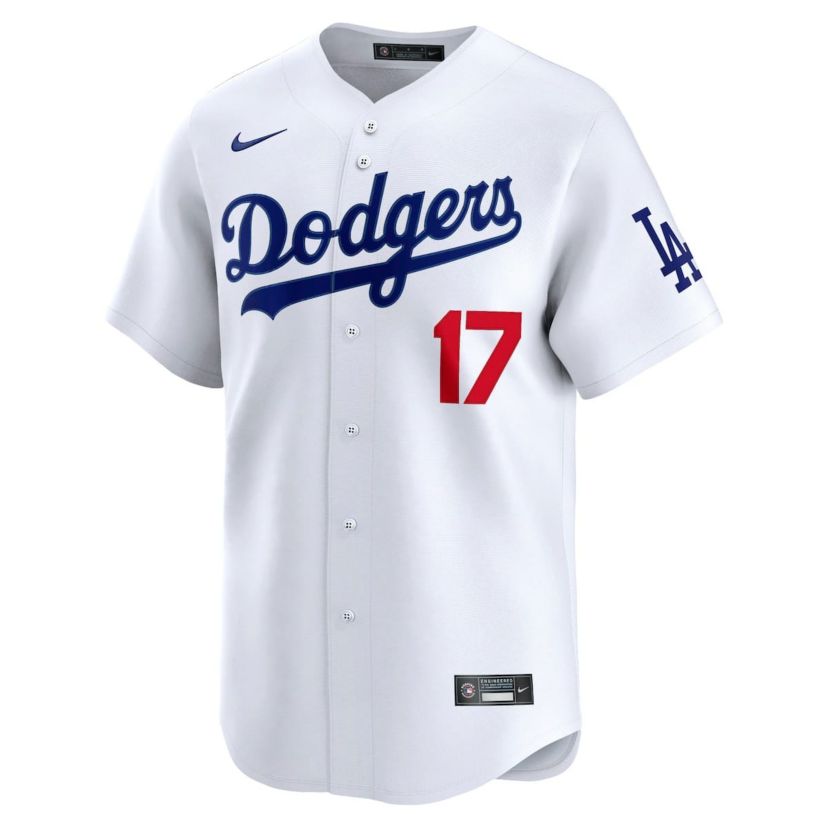 MLB Nike Shohei Ohtani Los Angeles Dodgers Home Limited Kanji Player Jersey