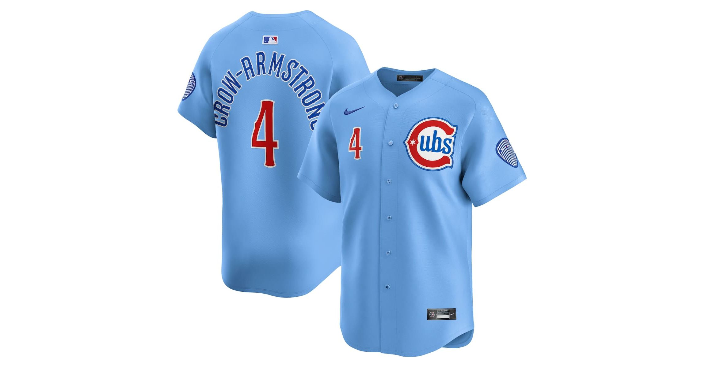 MLB Nike Pete Crow-Armstrong Light Chicago Cubs Alternate Limited Player Jersey