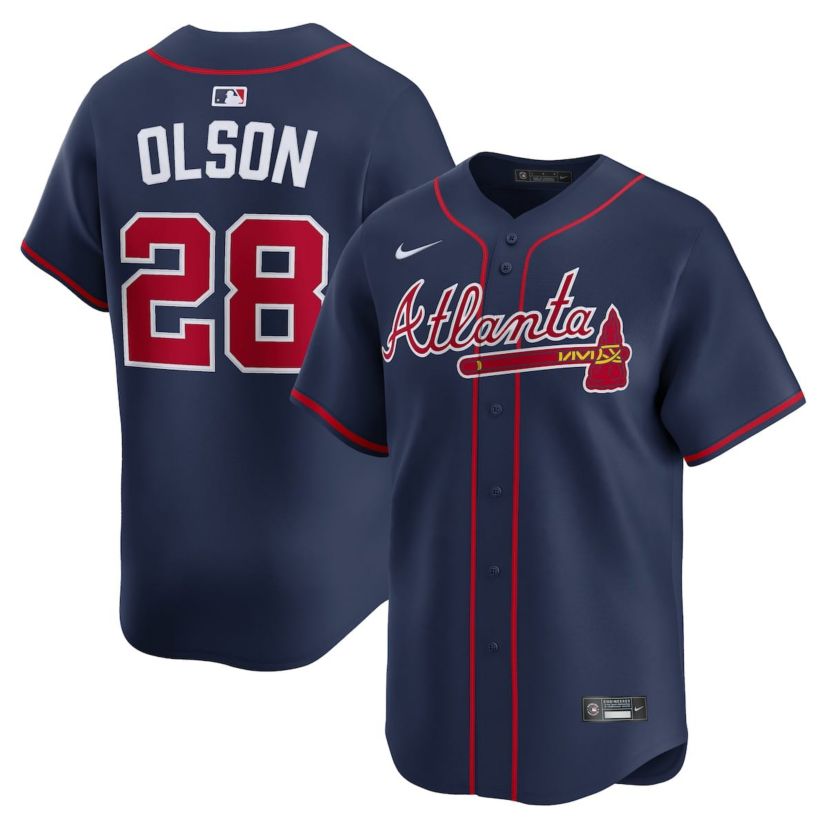 MLB Nike Matt Olson Atlanta Braves Alternate Limited Jersey