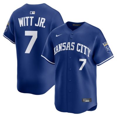 Men's MLB Nike Bobby Witt Jr. Kansas City Royals Alternate 2 Limited Player Jersey
