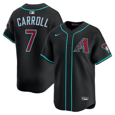 Men's MLB Nike Corbin Carroll Arizona Diamondbacks Alternate Limited Player Jersey, Black, 3XL