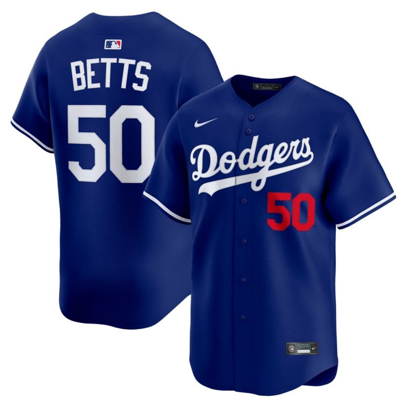 MLB Nike Mookie Betts Los Angeles Dodgers Alternate Limited Player Jersey