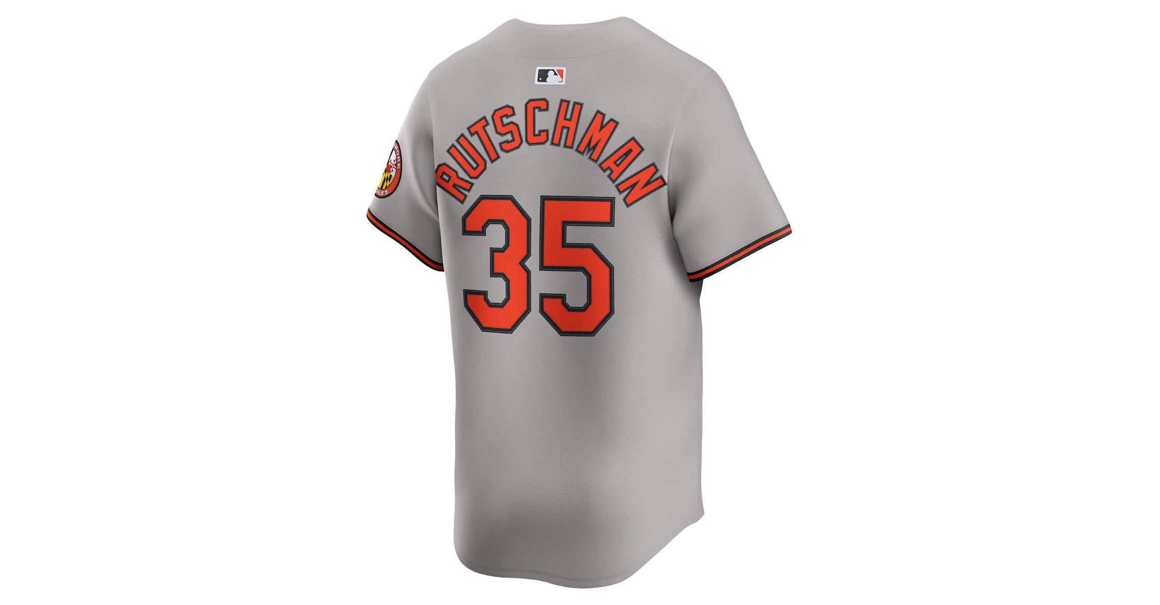 MLB Nike Adley Rutschman Baltimore Orioles Road Limited Player Jersey