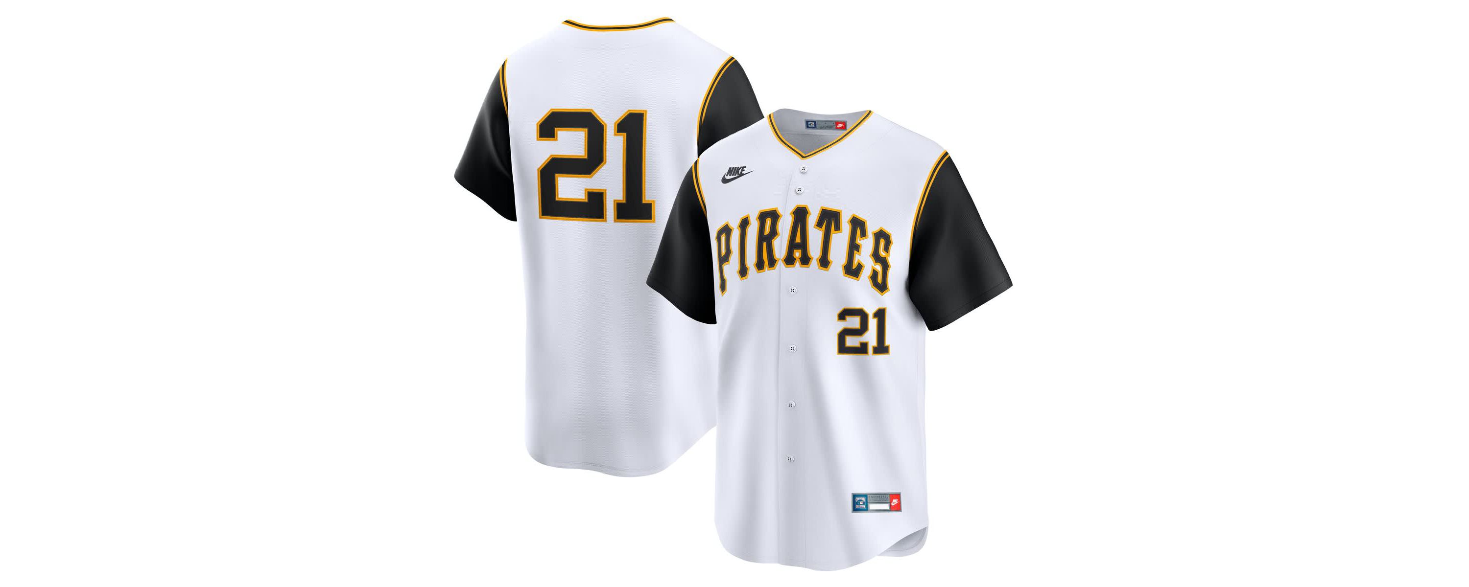 MLB Nike Roberto Clemente Pittsburgh Pirates Cooperstown Collection Limited Jersey