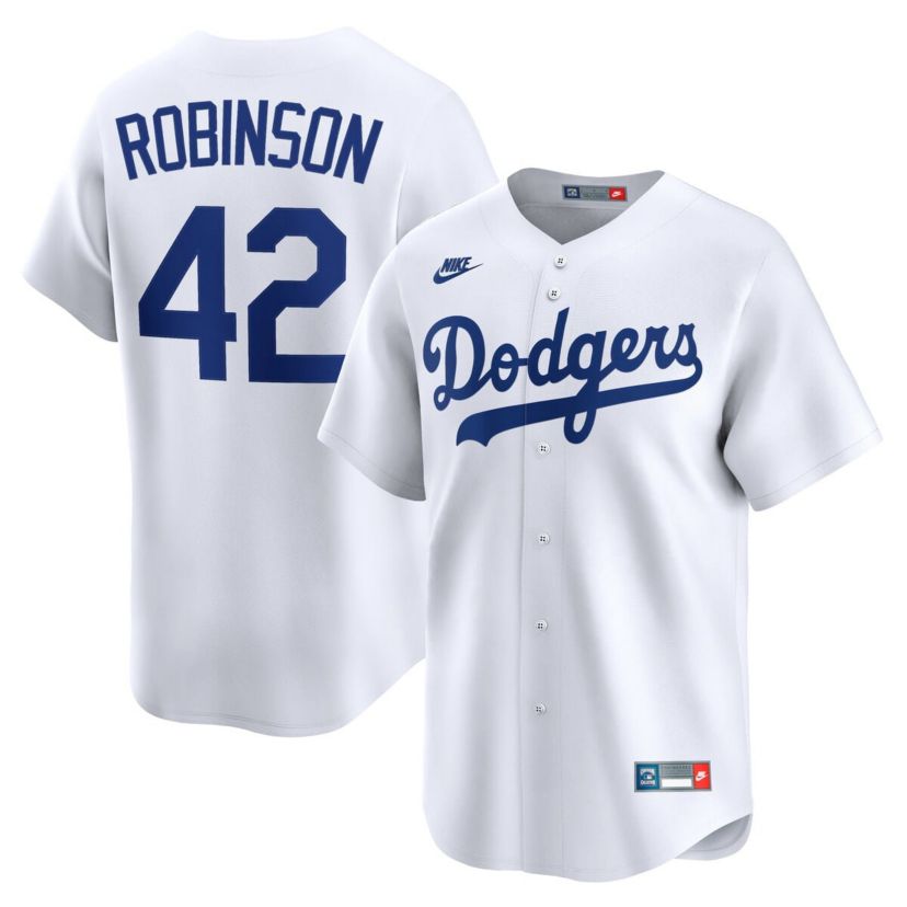 Cooperstown Teams Nike Jackie Robinson Brooklyn Dodgers Throwback Cooperstown Collection Limited Jersey
