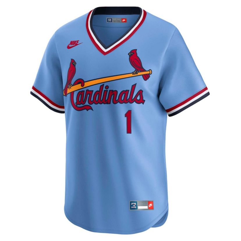MLB Nike Ozzie Smith St. Louis Cardinals Throwback Cooperstown Collection Limited Jersey