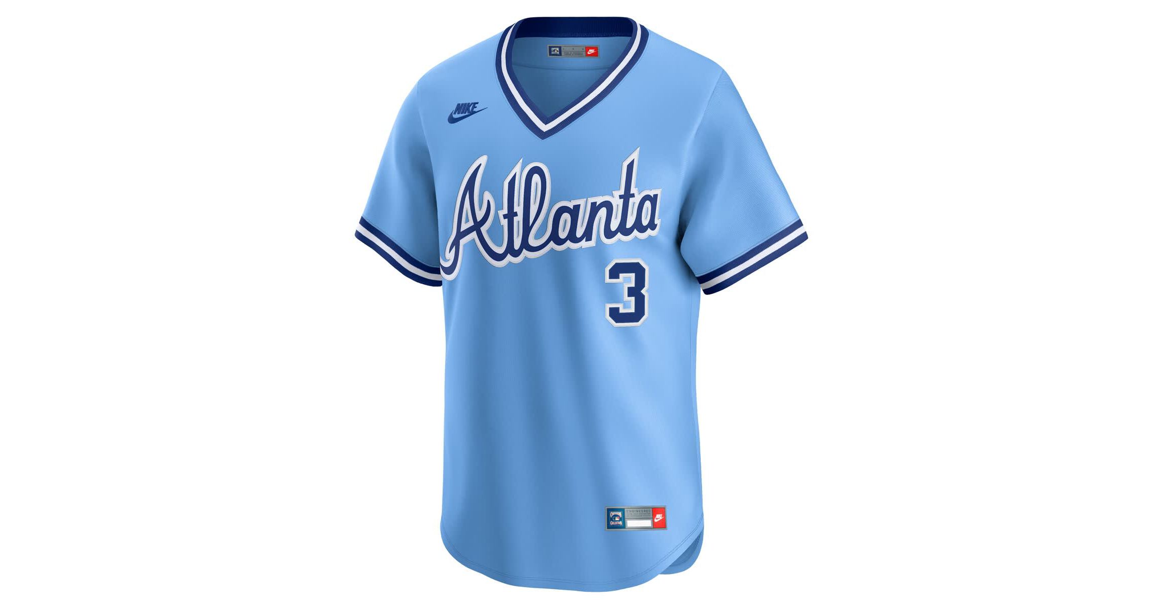 MLB Nike Dale Murphy Light Atlanta Braves Throwback Cooperstown Collection Limited Jersey