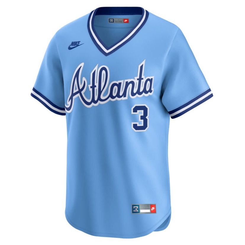 MLB Nike Dale Murphy Light Atlanta Braves Throwback Cooperstown Collection Limited Jersey