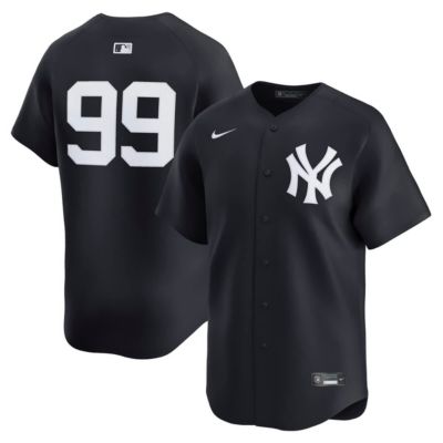 Men's MLB Nike Aaron Judge New York Yankees Alternate Limited Player Jersey, Navy Blue, 4XL
