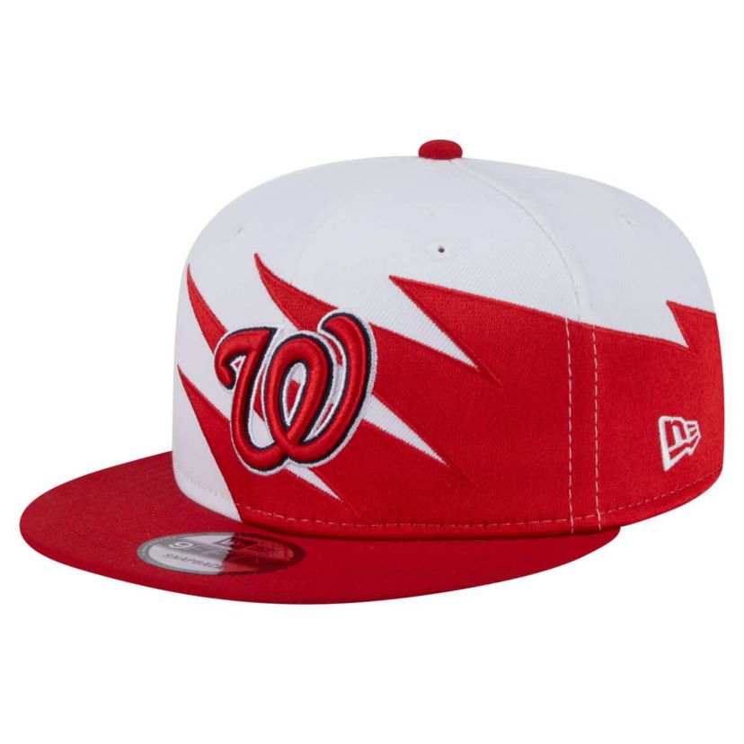 MLB Red/White Washington Nationals Jagged 9FIFTY Snapback Hat