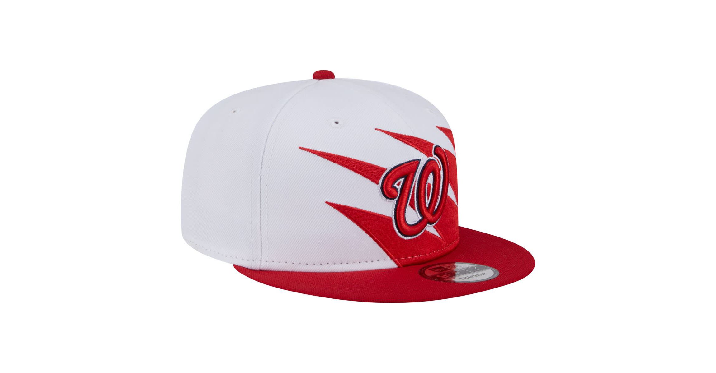 MLB Red/White Washington Nationals Jagged 9FIFTY Snapback Hat