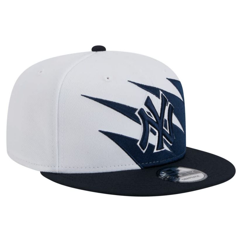 MLB Navy/White New York Yankees Jagged 9FIFTY Snapback Hat