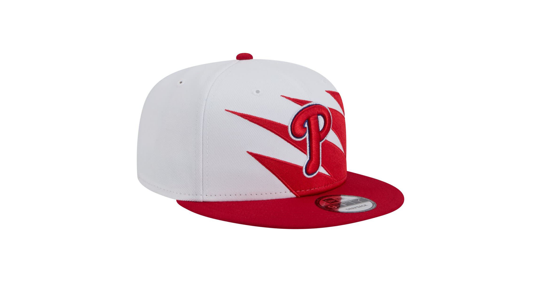 MLB Red/White Philadelphia Phillies Jagged 9FIFTY Snapback Hat