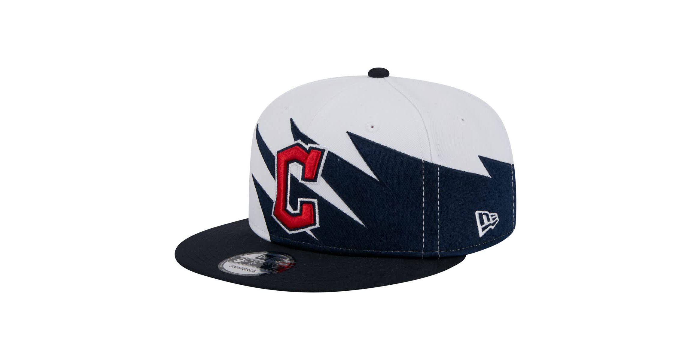 MLB Navy/White Cleveland Guardians Jagged 9FIFTY Snapback Hat