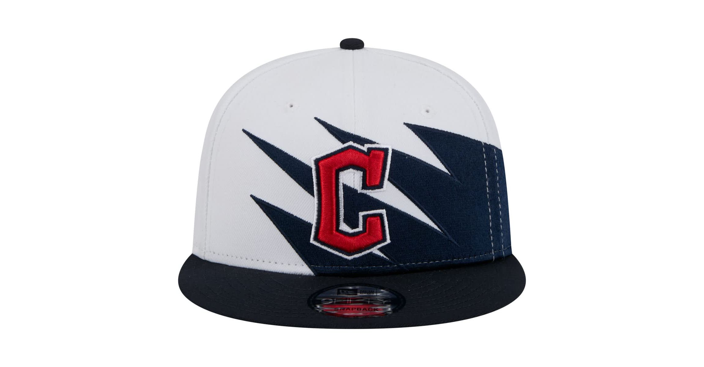 MLB Navy/White Cleveland Guardians Jagged 9FIFTY Snapback Hat