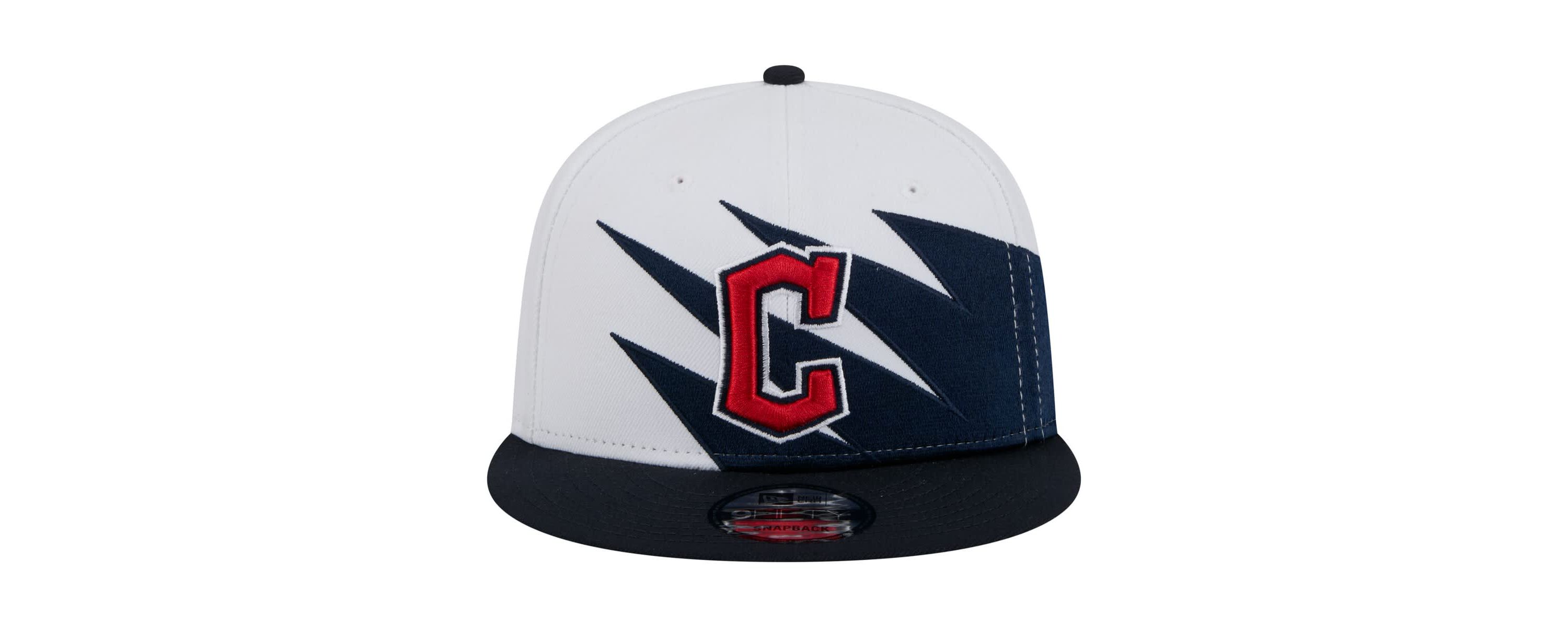 MLB Navy/White Cleveland Guardians Jagged 9FIFTY Snapback Hat
