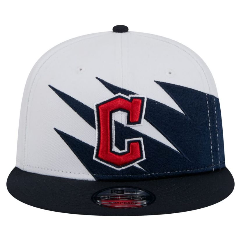MLB Navy/White Cleveland Guardians Jagged 9FIFTY Snapback Hat