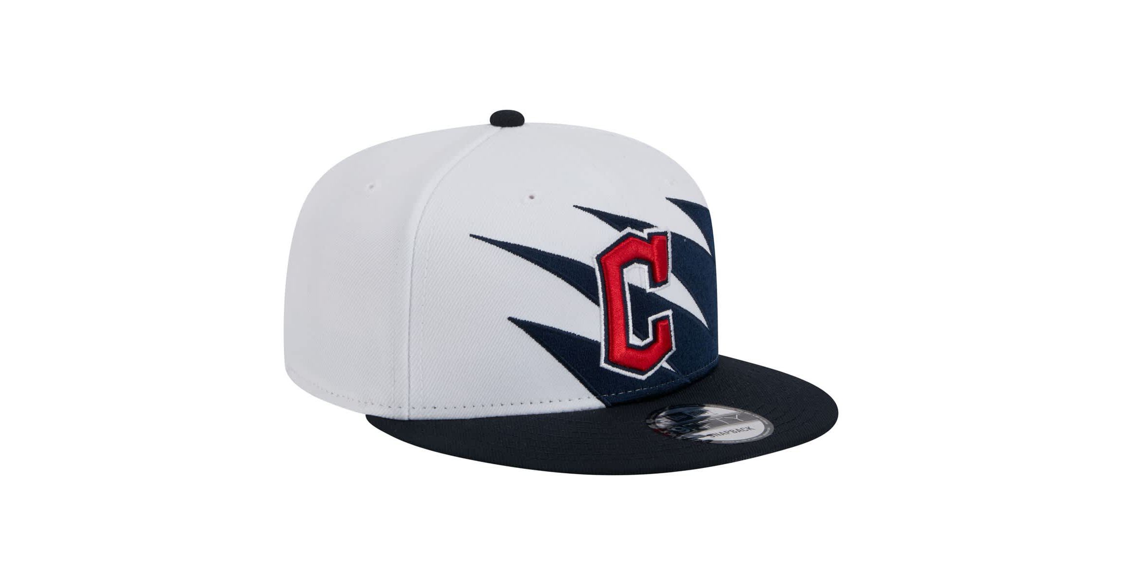 MLB Navy/White Cleveland Guardians Jagged 9FIFTY Snapback Hat