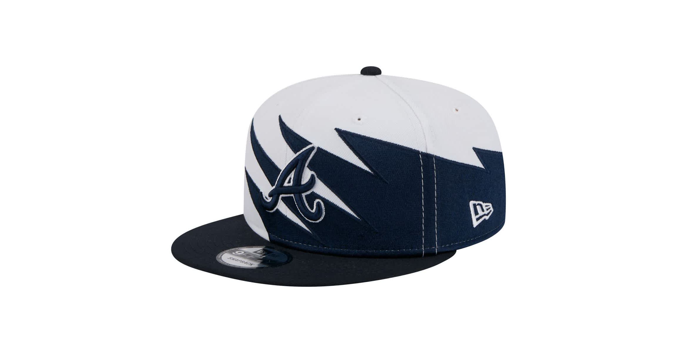 MLB Navy/White Atlanta Braves Jagged 9FIFTY Snapback Hat