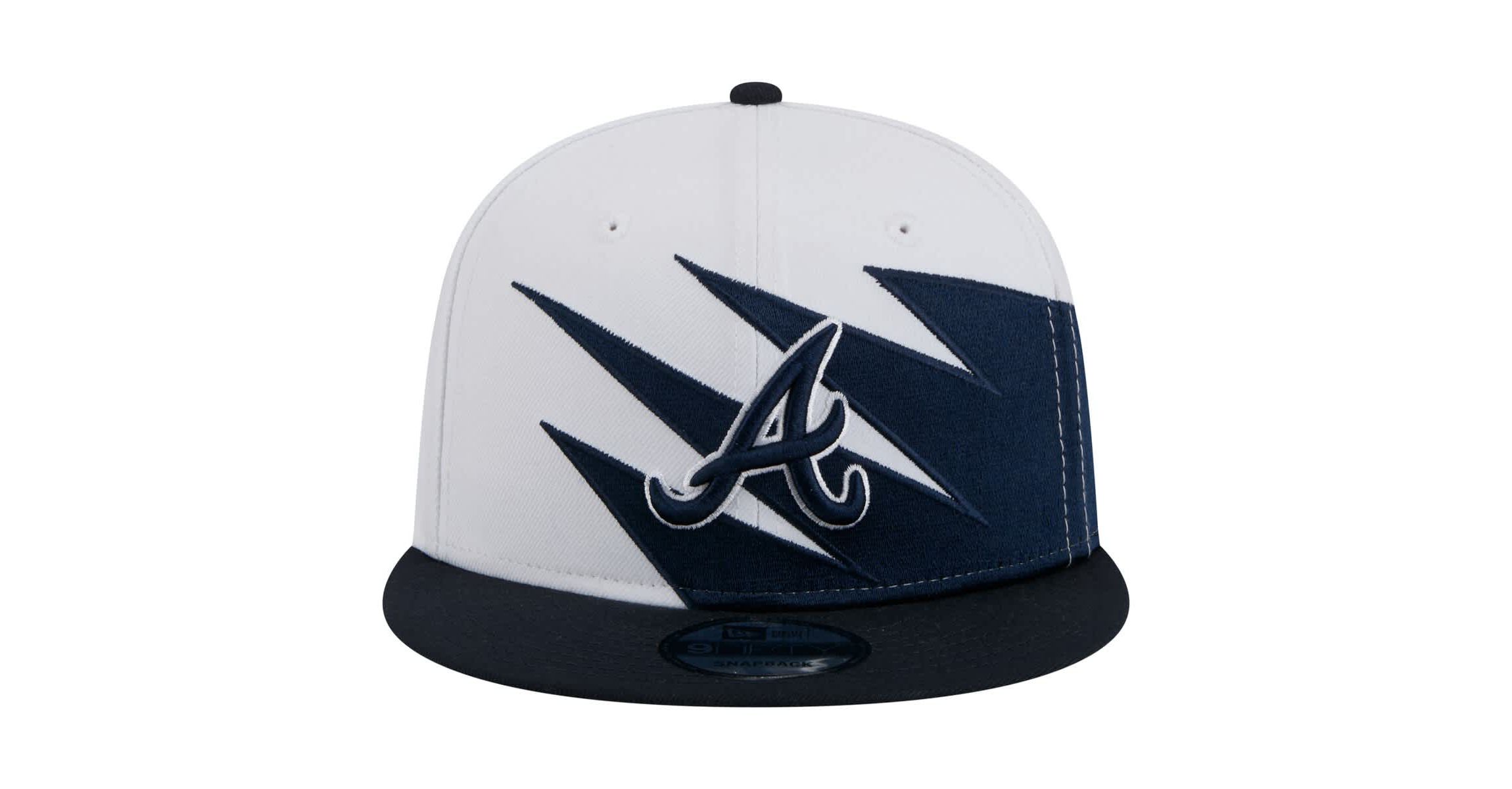 MLB Navy/White Atlanta Braves Jagged 9FIFTY Snapback Hat