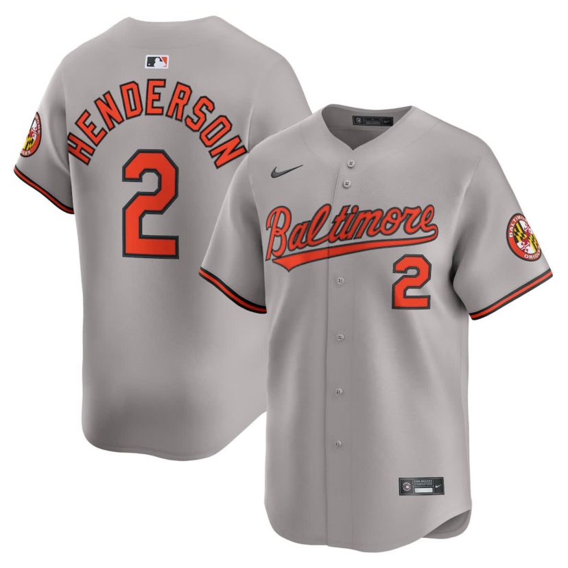 MLB Nike Gunnar Henderson Baltimore Orioles Road Limited Player Jersey