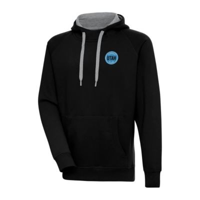 Antigua Men's NHL Utah Hockey Club Victory Pullover Hoodie, Black, Small