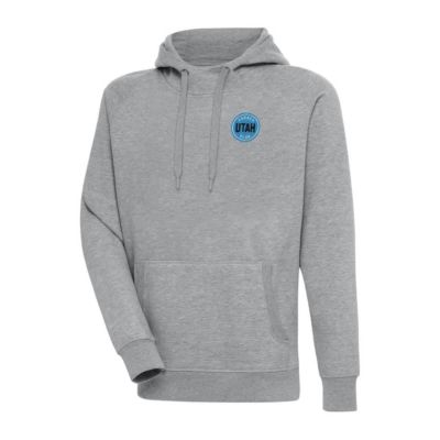 Antigua Men's NHL Utah Hockey Club Victory Pullover Hoodie, Gray, Small