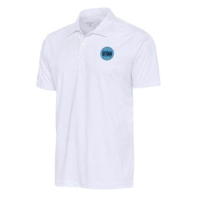 Antigua Men's NHL Utah Hockey Club Tribute Polo, White, Small