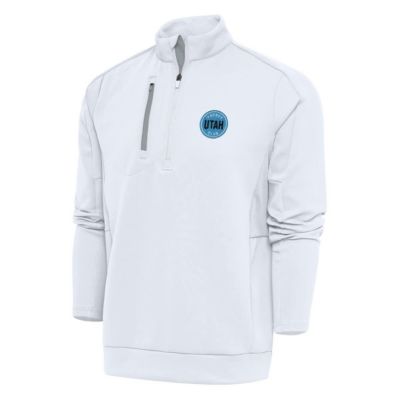 Antigua Men's NHL Utah Hockey Club Generation Quarter-Zip Pullover Top, White, Small