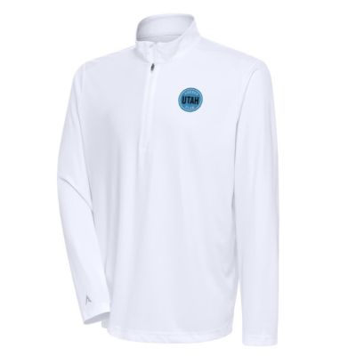 Antigua Men's NHL Utah Hockey Club Tribute Quarter-Zip Pullover Top, White, Small