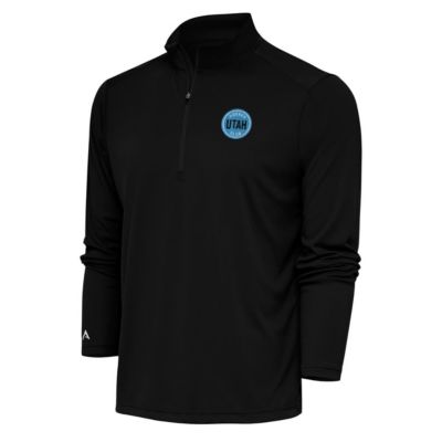 Antigua Men's NHL Utah Hockey Club Tribute Quarter-Zip Pullover Top, Black, Small