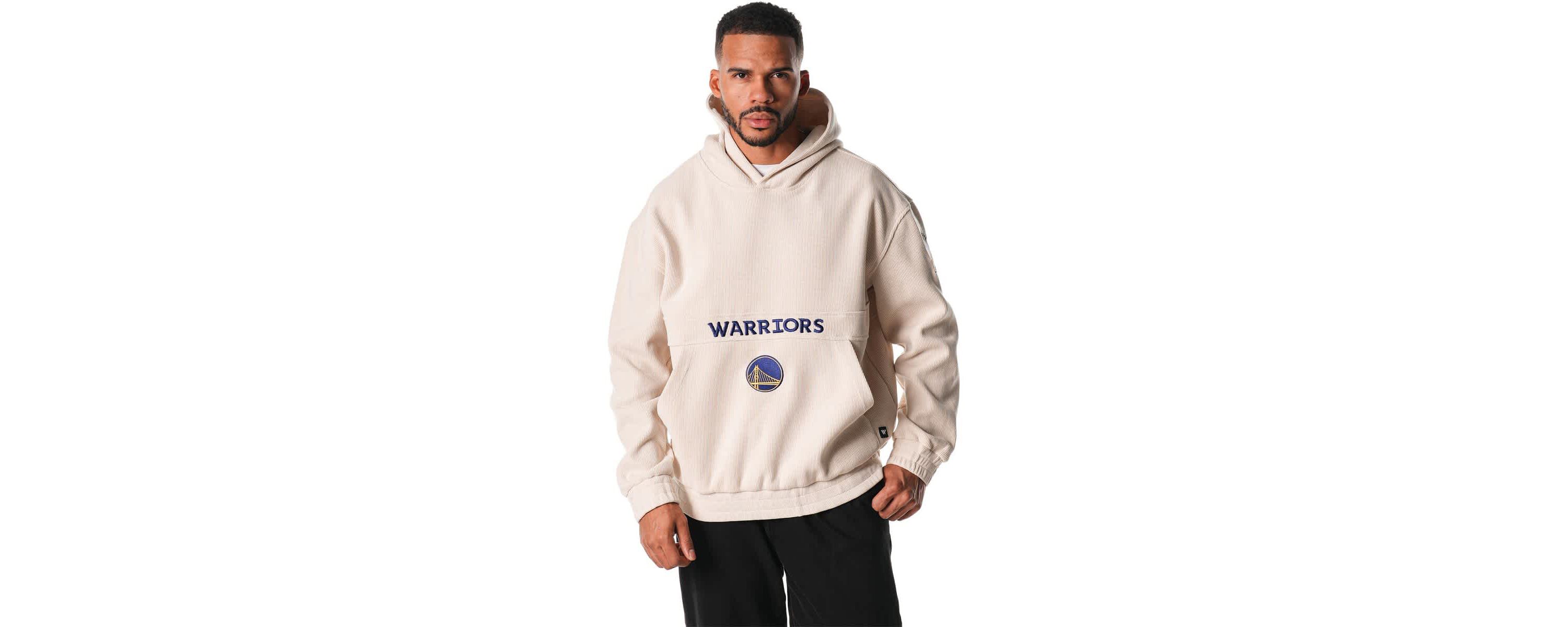 NBA Unisex Golden State Warriors Corduroy Tri-Blend Pullover Hoodie