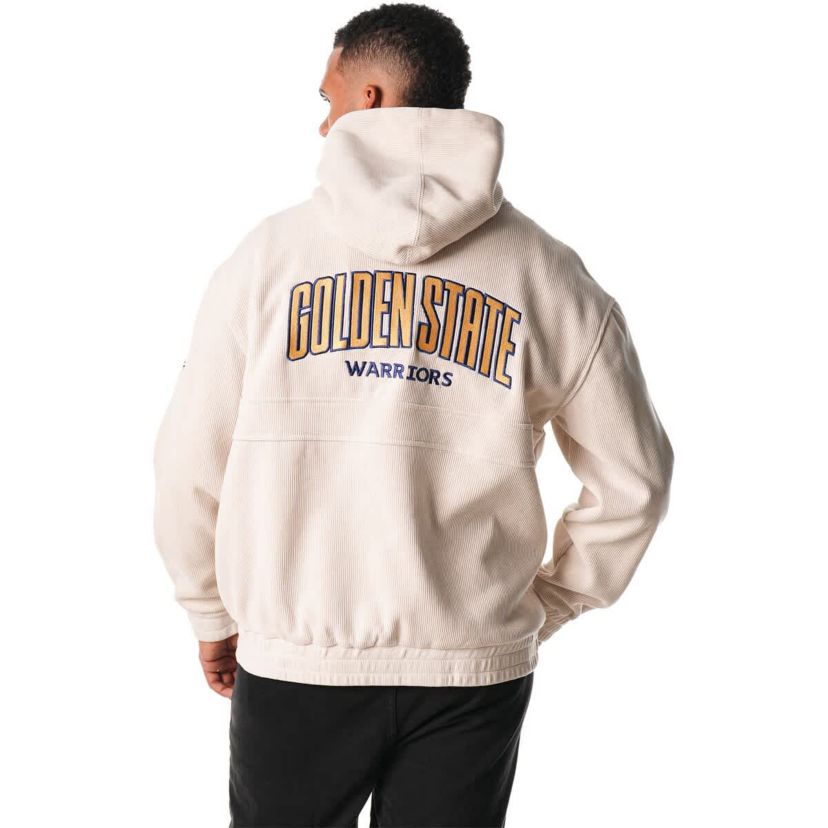 NBA Unisex Golden State Warriors Corduroy Tri-Blend Pullover Hoodie