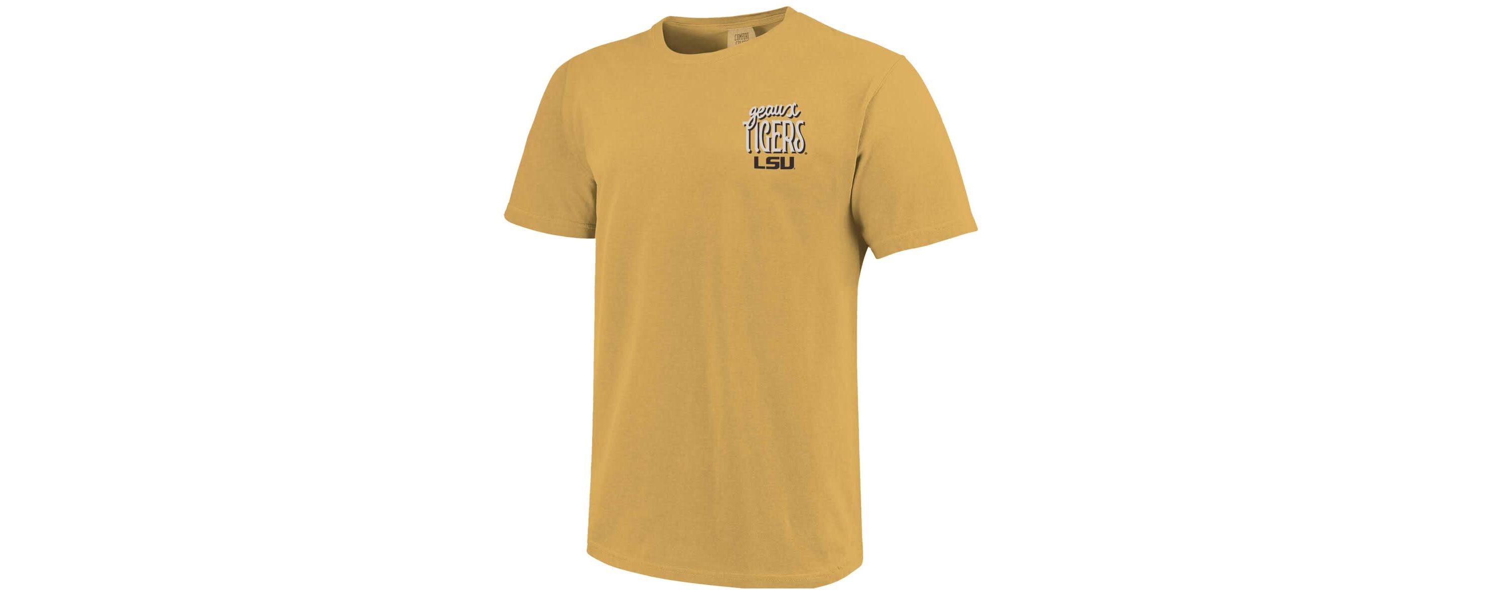 NCAA Unisex LSU Tigers Mardi Gras Hyper Local T-Shirt