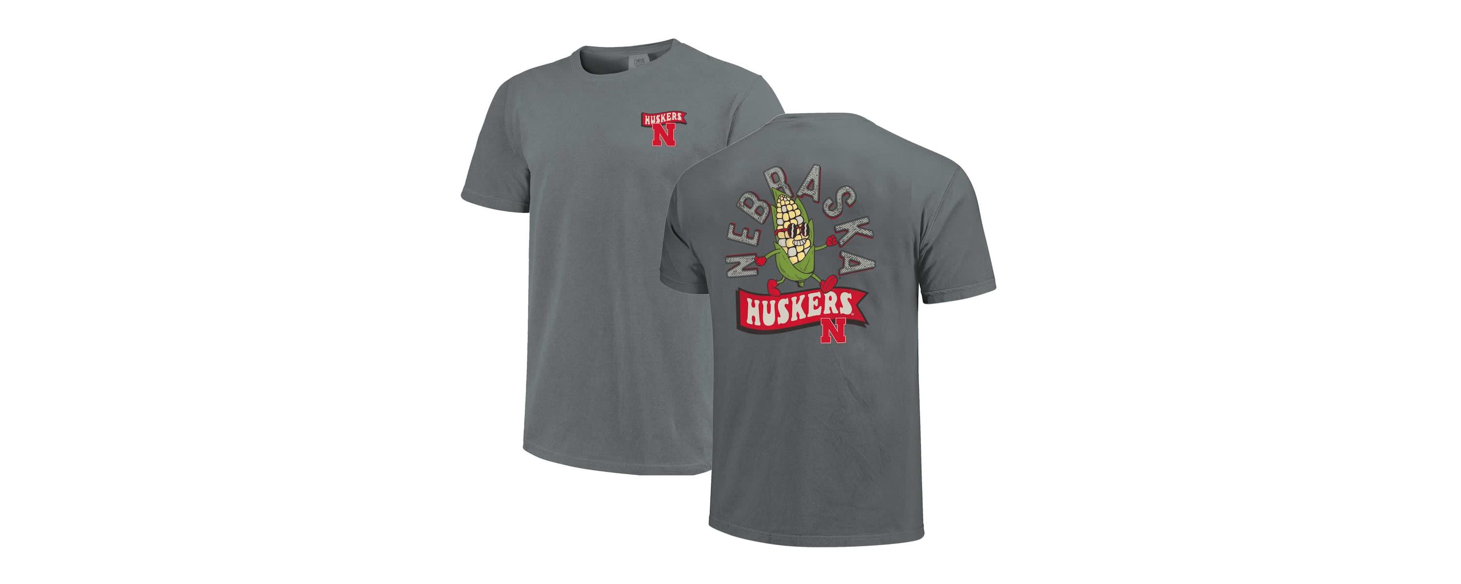 NCAA Unisex Nebraska Huskers Retro Mascot Hyper Local T-Shirt