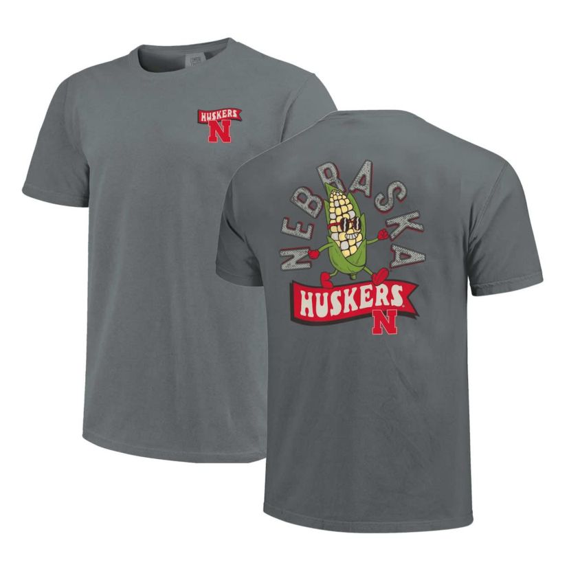NCAA Unisex Nebraska Huskers Retro Mascot Hyper Local T-Shirt