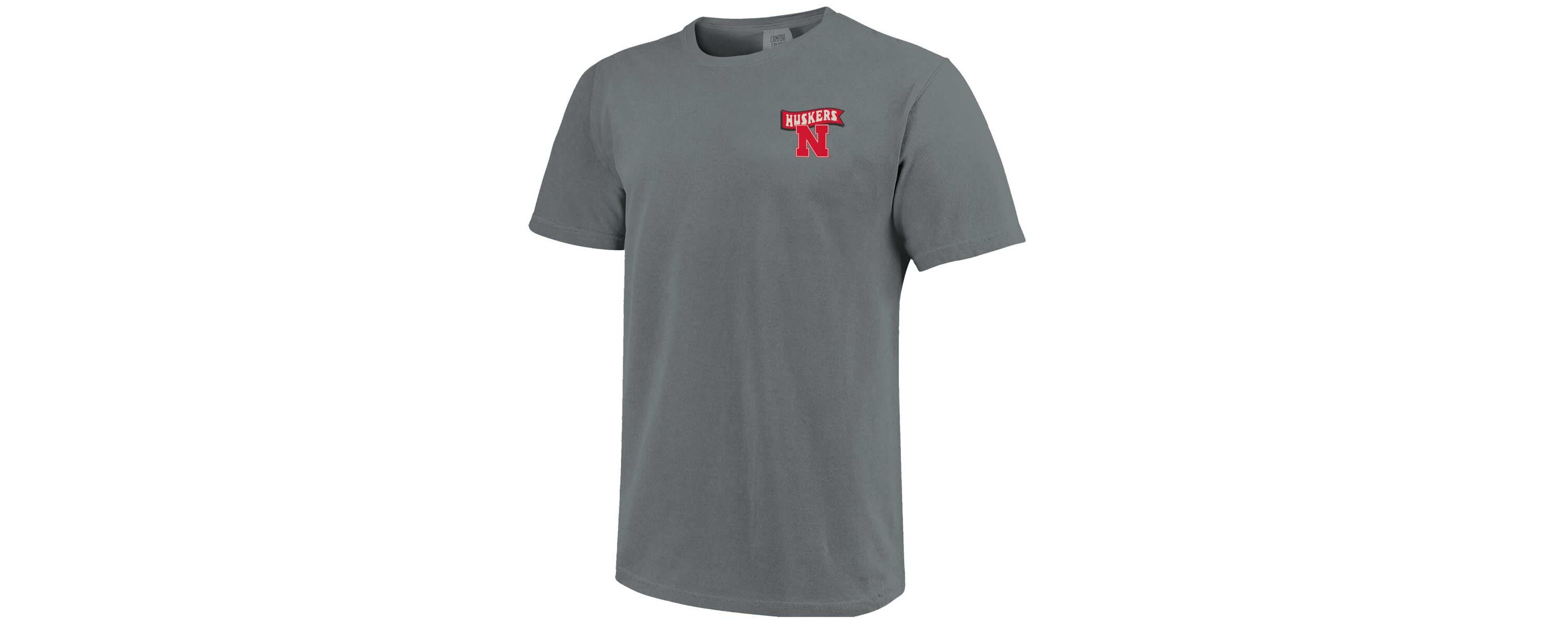 NCAA Unisex Nebraska Huskers Retro Mascot Hyper Local T-Shirt