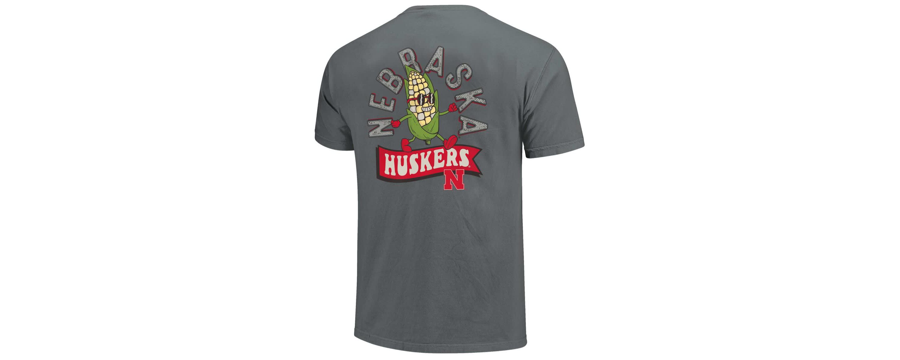 NCAA Unisex Nebraska Huskers Retro Mascot Hyper Local T-Shirt