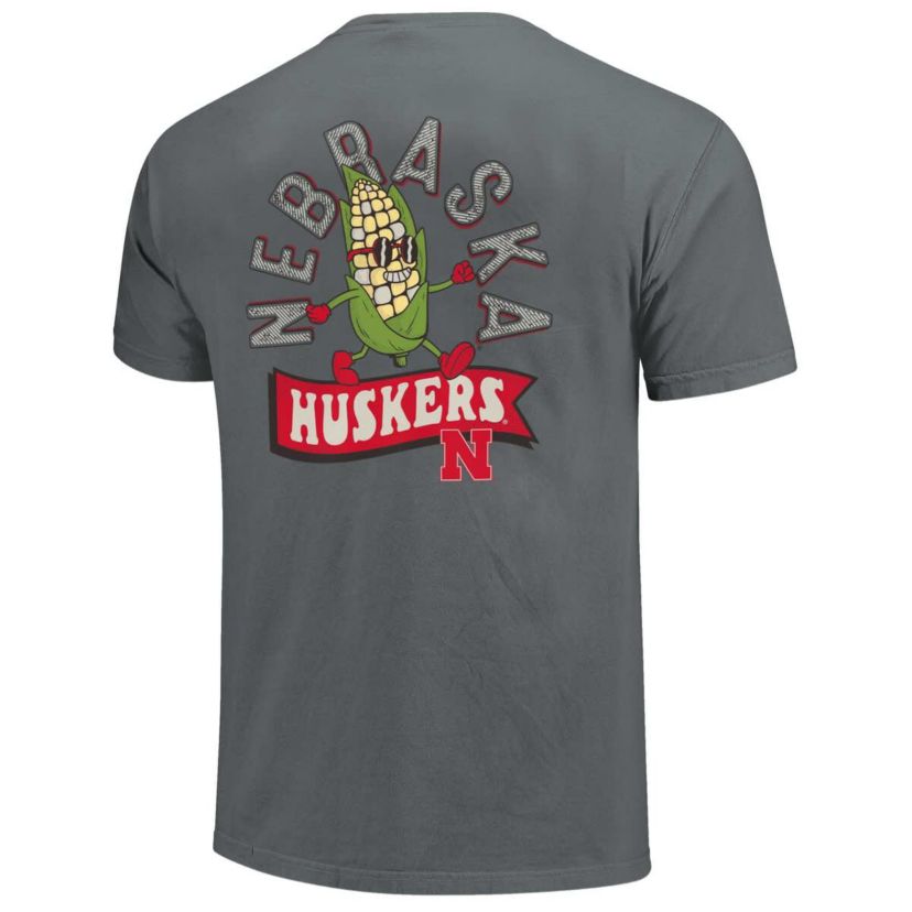 NCAA Unisex Nebraska Huskers Retro Mascot Hyper Local T-Shirt