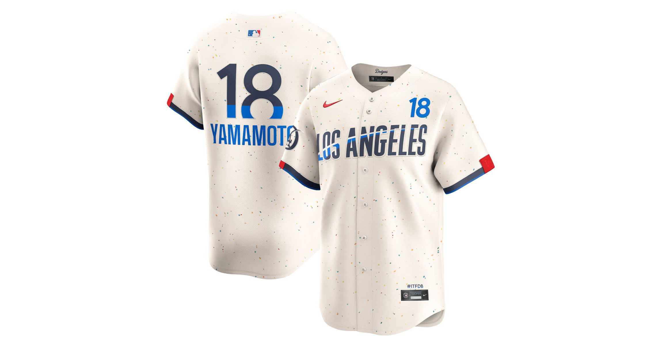 MLB Nike Yoshinobu Yamamoto Los Angeles Dodgers City Connect Limited Jersey