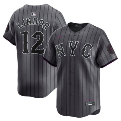 Men's MLB Nike Francisco Lindor New York Mets City Connect Limited Jersey
